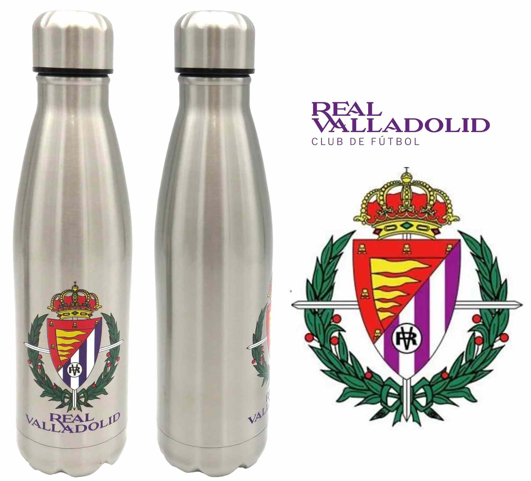 Botella acero<br>Real Valladolid